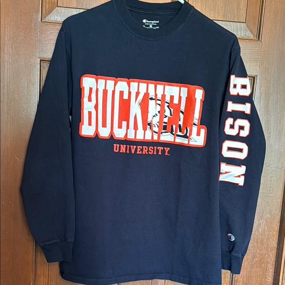 Bucknell Bison Navy Long Sleeve Tee - Medium - Picture 2 of 8